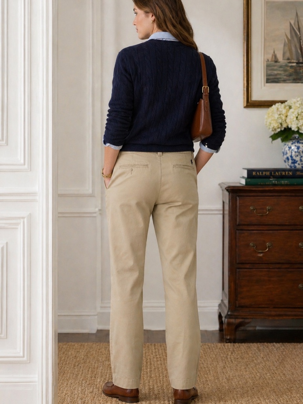 Polo Ralph Lauren Cotton Twill Tan Pants - Picture 2 of 9